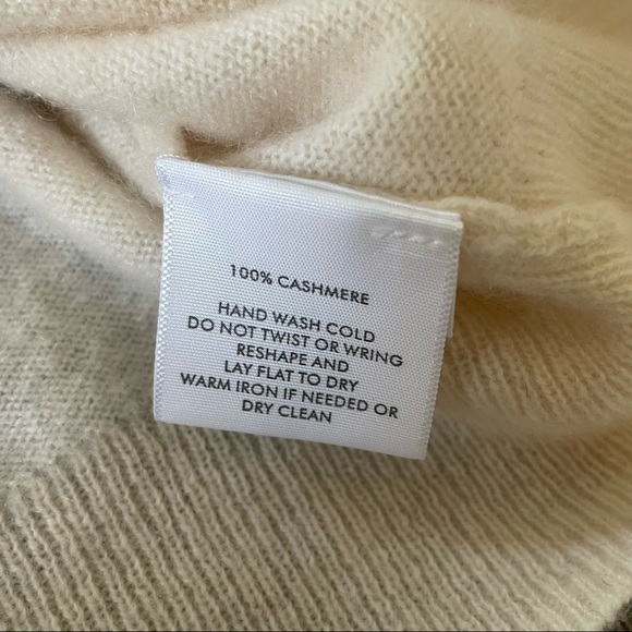 White+ Warren Essentials Ivory Cashmere Sweater Sz XS - Picture 6 of 6